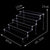Cupcakes displayed on tiered acrylic party dessert stand for elegant serving