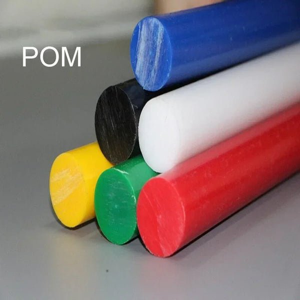 CNC machined gear and bearing parts made from POM plastic rods