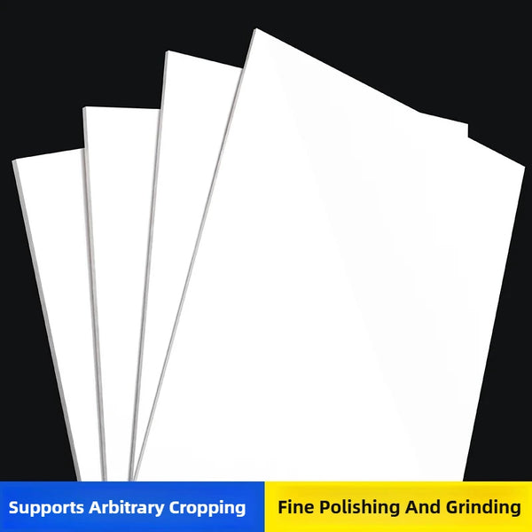 Light transmission comparison showing milky white acrylic diffusion properties for even LED illumination