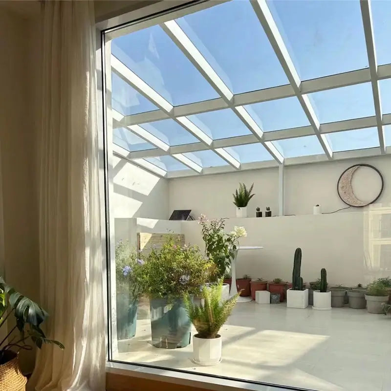 PC roofing sheets protecting outdoor electronics