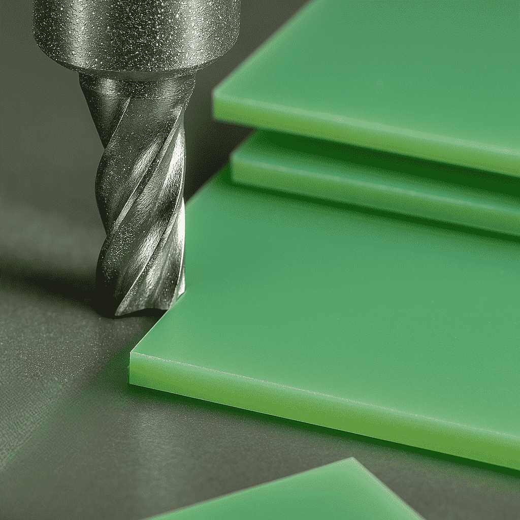 Diamond coated tool for epoxy machining