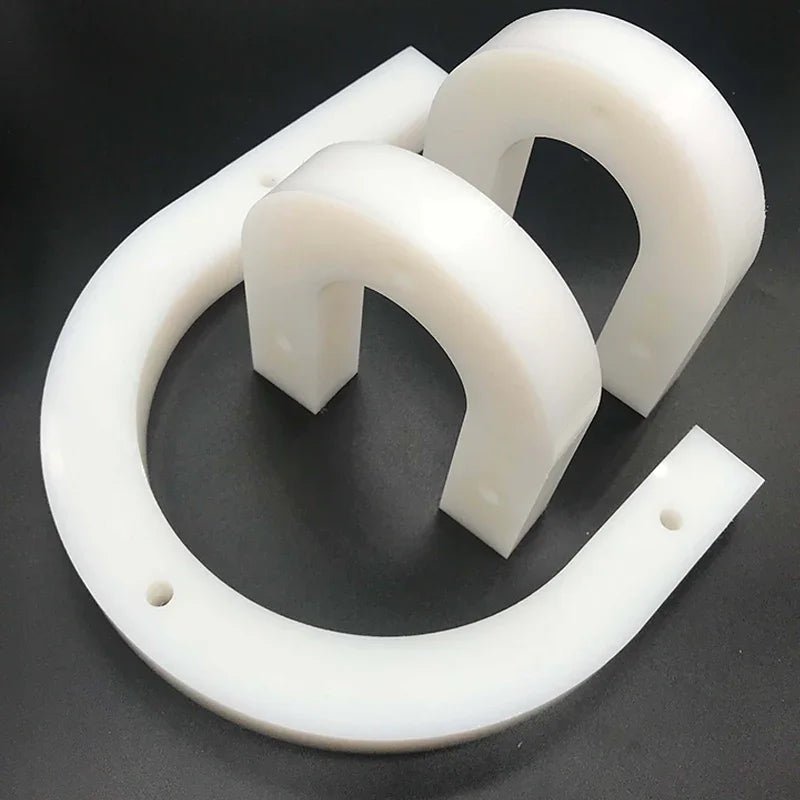 Color comparison of HDPE board showing black and white sides