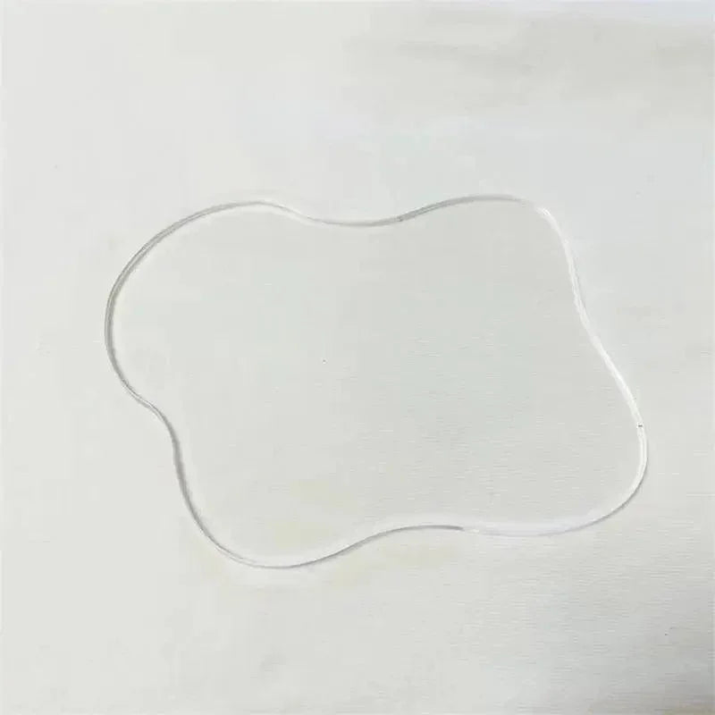 Custom cut mini acrylic plate for organizing small accessories