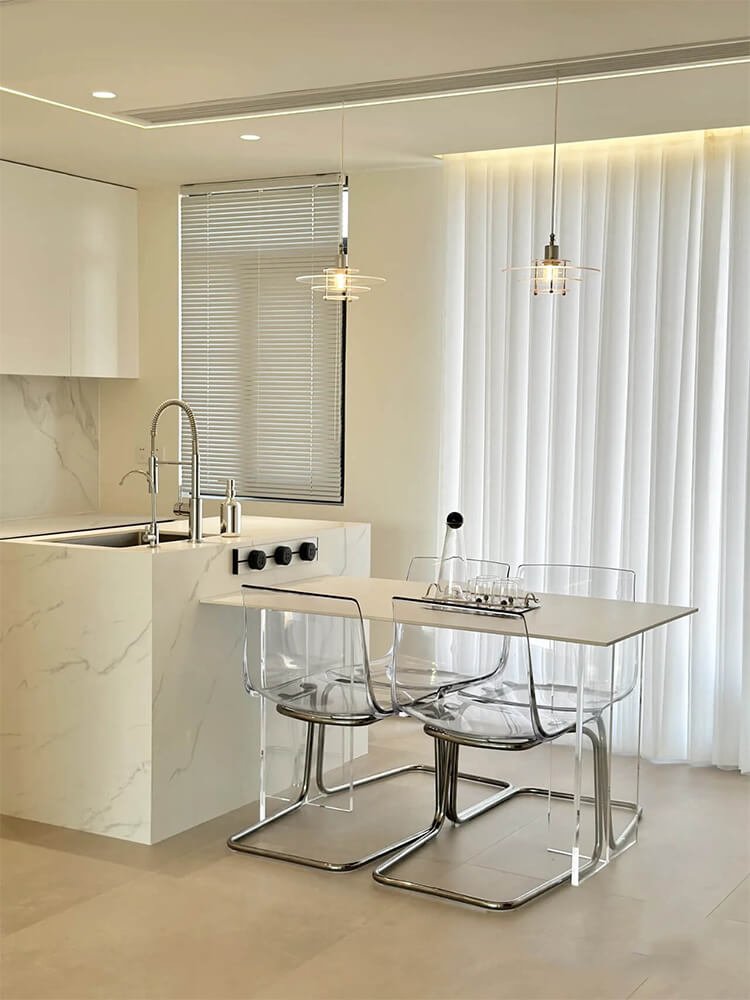 acrylic floating table legs